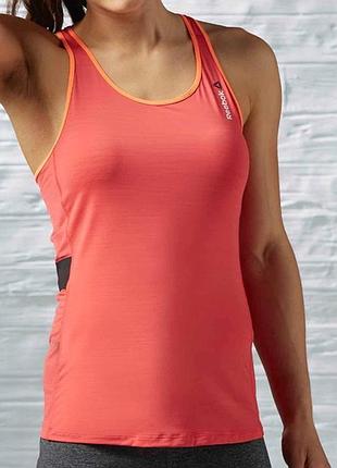 Оранжевая майка для тренировок reebok