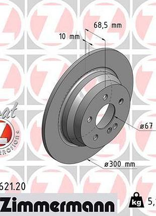 Диск тормозной задн mb e-class (w211) 1.8 2002.03-2009.03 zi 400.3621.20