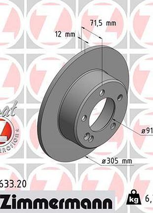 Диск тормозной задн renault master iii платформа/шасі (ev, hv, uv) 2.3 2010.02- zi 430.2633.20