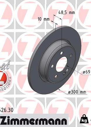 Диск тормозной formula s mb c-class (w205) 1.6 2013.07- zi 400.5526.30