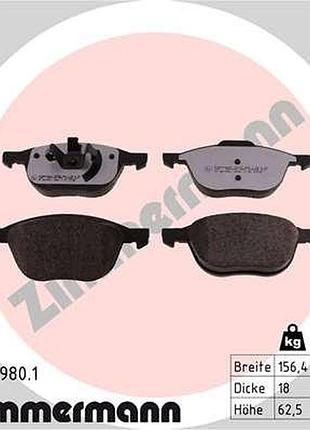 Колодки тормозные дисковые передн серія rd:z mazda 3 ліфтбек (bk) 1.6 1999.09-2009.12 zi 23723.980.1