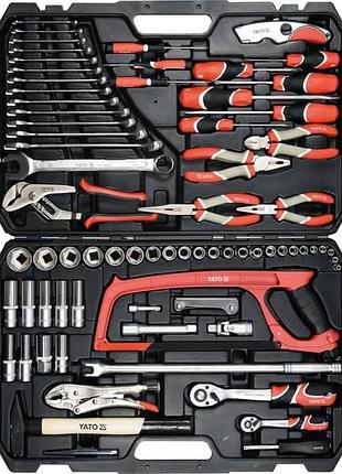 Універсальний набір ручного інструмента набір інструментів 1/4" 1/2" 79 пр, головки 5-32 мм, трещітки, подовжу