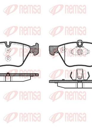Колодки тормозные дисковые передн bmw 5 (f10) 2.0 2009.01-2016.10 rs 1052.00