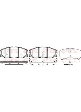 Колодки тормозные дисковые передн chevrolet captiva (c100, c140) 2.4 2006.06- rs 1261.12