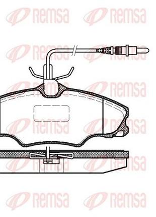 Колодки тормозные дисковые передн peugeot 406 (8b) 1.8 1995.08-2005.01 rs 0603.04