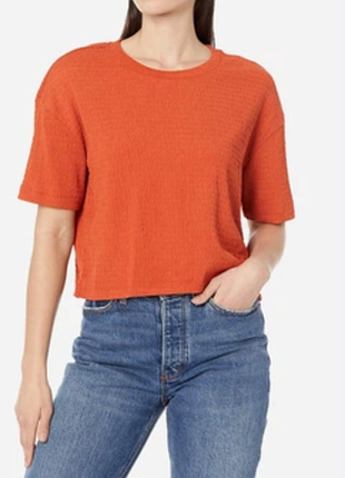 Яркая помаранжевая кофта без рукавов футболка женская moschetto