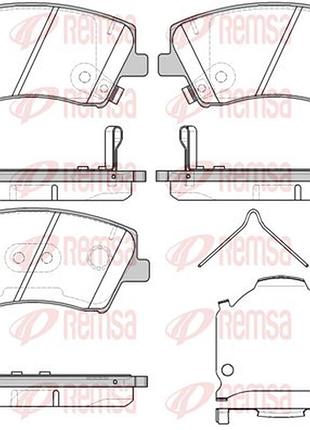 Колодки тормозные дисковые передн hyundai elantra vi ліфтбек (ad, ada) 2.0 2015.09- rs 1412.04