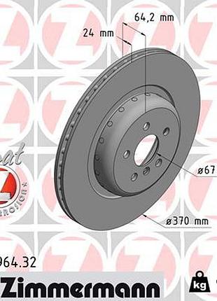 Диск тормозной задн formula f bmw 7 (g11, g12) 3.0 2015.07- zi 150.2964.32