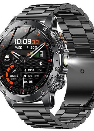 Чоловічий наручний смарт годинник smart power ultra steel