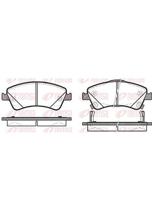 Колодки тормозные дисковые передн toyota avensis ліфтбек (_t27_) 1.8 2008.11-2018.10 rs 1341.12