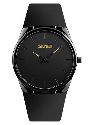 Наручные кварцевые унисекс часы skmei 1601sbk black sale