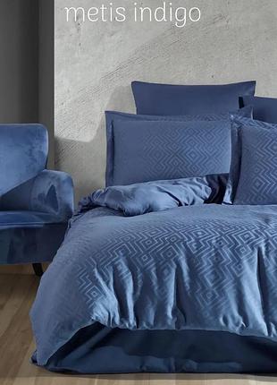 Двуспальный евро комплект tivo home metis indigo жаккард