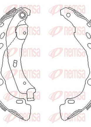 Колодки тормозные барабанные задн dacia logan (ls_) 1.4 (ls0a, ls0c, ls0e, ls0g) 2004.09- rs 4152.00