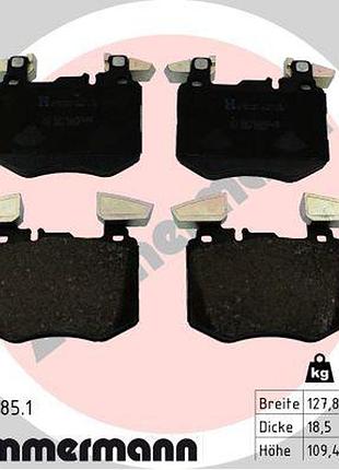 Колодки тормозные дисковые (комплект 4 шт) mb glc (x253) 220 d 4-matic (253.905, 253.903) 2015.06 - 2022.06 zi