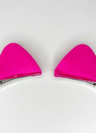 Заколки для волос finding зажимы для волос кошачьи ушки розовый 7.5 см х 5 см цена за пару