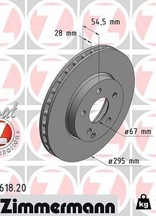Диск тормозной передн mb e-class (w211) 1.8 2002.03-2009.03 zi 400.3618.20