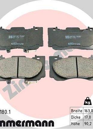 Колодки гальмівні дискові (комплект 4 шт) ford usa mustang купе 2.3 2014.02- zi 22353.180.1