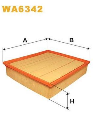 Фильтр воздушный mercedes-benz vito (w638) 112 cdi 2.2 (638.094) 1997.03 - 2003.07 wx wa6342