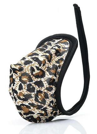 Мужские с-стринги без бретелек m-xl леопардовый