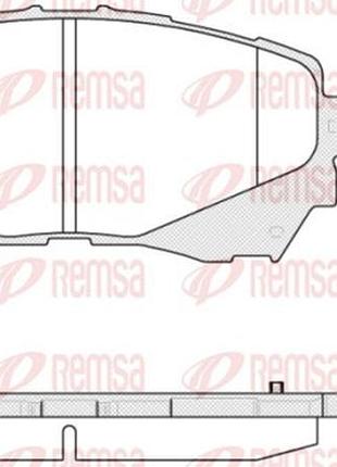 Колодки тормозные дисковые передн mazda 6 ліфтбек (gj, gl) 2.5 2012.12- rs 1538.04