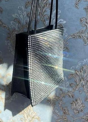 Новогодняя праздничная сумка клатч miraton! новая, оригинальная, в стразах, блестящая
