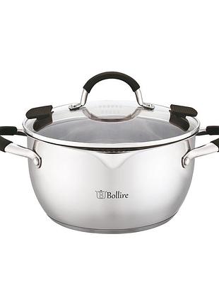 Кастрюля из нержавеющей стали со сливом trento bollire 18 см 2 л