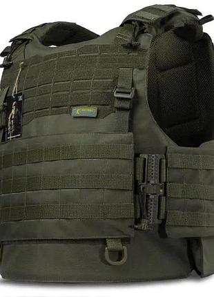 Плитоноска warmor gen.4 с защитой 250х300 270х340 300х350 мм cordura 1000d мультикам molle dm-11