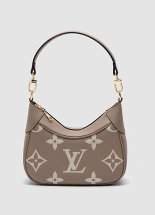 Сумка женская louis vuitton bagatelle bag tourterelle / creme 23 х 17 х 7 натуральная кожа черная трендовая