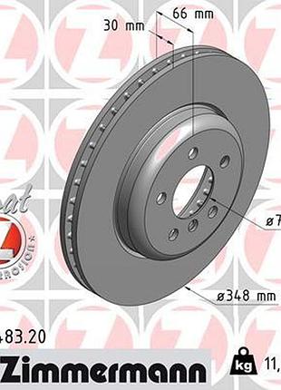 Диск тормозной передн bmw 5 (f10) 2.0 2009.01-2016.10 zi 150.3483.20