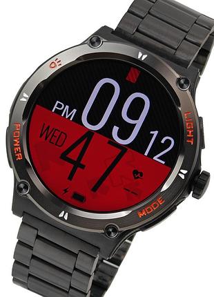 Smart advanture steel black з компасом, 2 ремешка