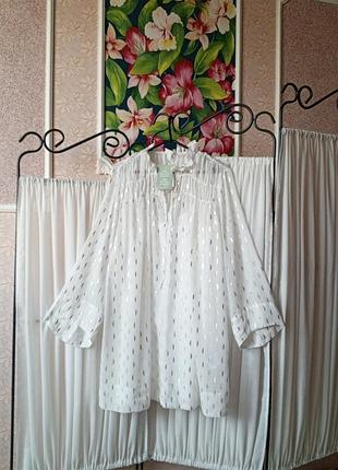 Красиве біле шифонове плаття з сріблястим напиленням h&m.