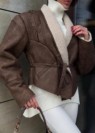 Дублянки😍під пояс, вкорочена
хутро під барашка