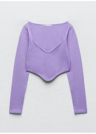 Лонг топ zara xs-s 5