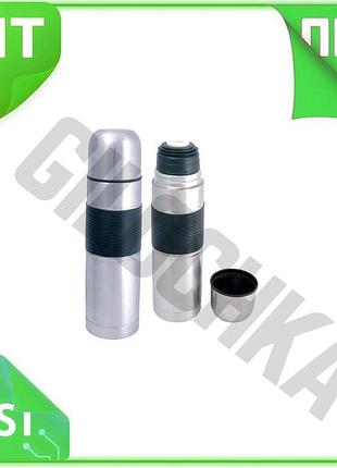 Ve термос maestro 0,5 л new version із нержавіючої сталі сірий для гарячих та холодних напоїв термос д n6w_ver