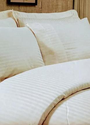 Двуспальный евро комплект maison d'or rails ecru сатин премиум