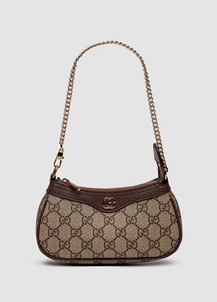 Сумка женская gucci ophidia gg small handbag 19 х 10 х 4 натуральная кожа черная трендовая