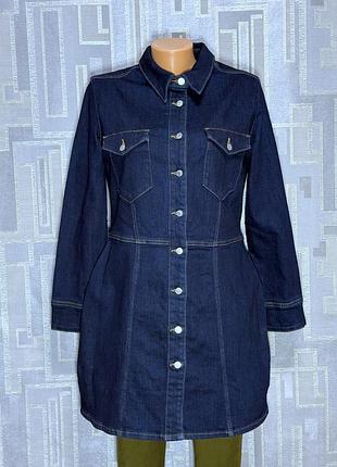 Платье джинсовое женское 48-50 (uk16) размера next деним новенький хлопок 94%