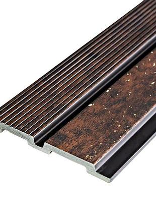 Рейка декоративная ps 2900х120х12мм медный с золотыми вкраплениями sw-00001747