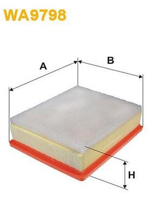 Фильтр воздушный opel vivaro b (x82) 1.6 cdti (05) 2014.06 - 2020.11 wx wa9798