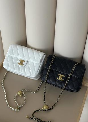 Сумка женская chanel мини – люксовая качество черный есть
