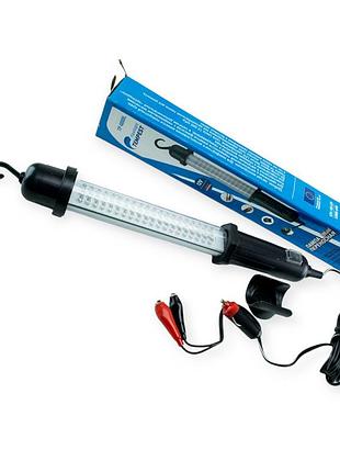 Фонарь-переноска диодный 60 led 12в, 5 м, клеммы+прикуриватель, крючок, магнит tempest