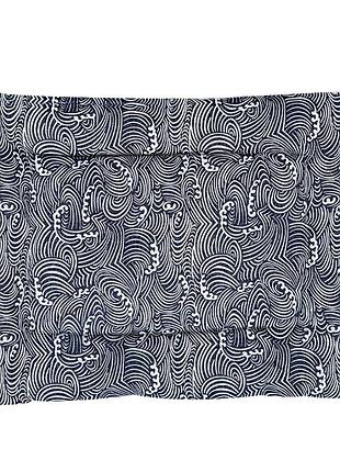 ☛☇лежак для домашних животных taotaopets 563301 синий прямоугольный для собак и кошек двухсторонний мягкий