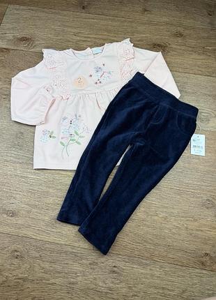 Новий набір 12-18 міс туніка штани