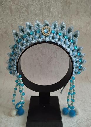 Украшения, аксессуары для волос. обруч ободок корона принцесса, новый год, вьюга, метелица, зима, снежная королева, льдинка