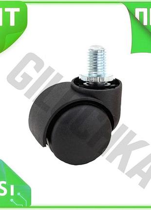 Ve опора колесная fzb 50мм new version черная без фиксатора для мебели и бытовой техники роликовая 4 ш n6w_ver