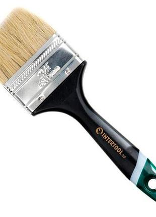 Ve пензель флейцевий intertool 2,5" new version малярський для фарбування з натуральною щетиною і зруч n6w_ver 5