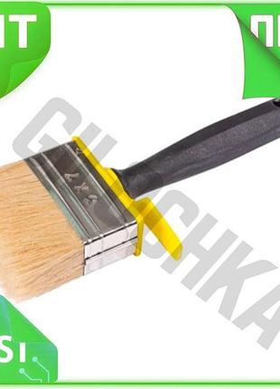 Ve пензель макловиця mastertool 70 new version х 30 мм малярська з пластиковою ручкою для фарбування т n6w_ver