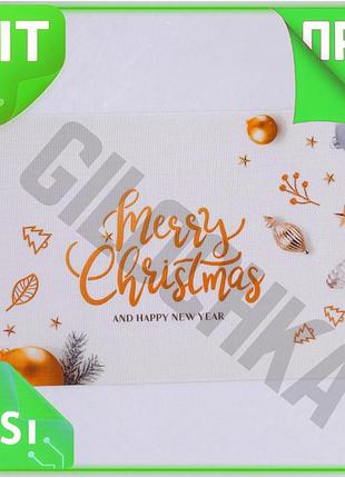 Ve коврик для сервировки стола new version merry christmas пвх для новогоднего праздничного оформления n6w_ver
