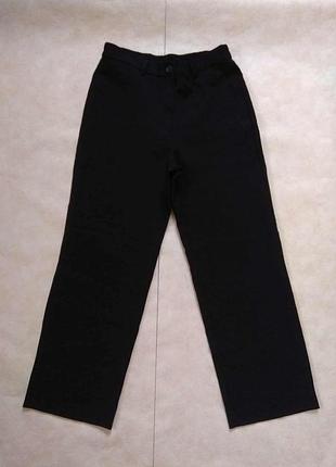 Брендовые черные прямые штаны брюки трубы палаццо с высокой талией only, 14 размер.