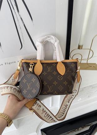 Жіноча сумка louis vuitton neverful bb brown 23х14х9